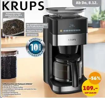 PENNY Krups kaffeemaschine mit mahlwerk km8328 Angebot