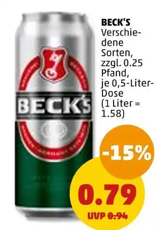 PENNY Beck’s bier Angebot