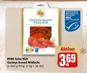 REWE Rewe feine welt sockeye graved wildlachs Angebot