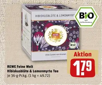 REWE Rewe feine welt hibiskusblüte & lemonmyrte tee Angebot