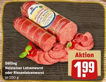 REWE Dölling holsteiner lotsenwurst oder riesenlotsenwurst Angebot