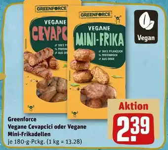 REWE Greenforce vegane cevapcici oder vegane mini-frikadellen Angebot