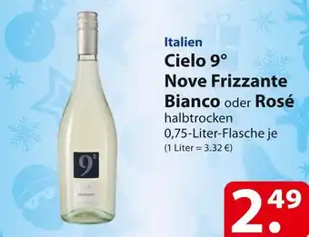 Famila Nord Ost Cielo 9° nove frizzante bianco oder rosé Angebot