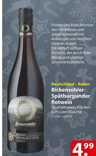 Famila Nord Ost Bickensohler spätburgunder rotwein Angebot