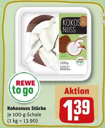 REWE Rewe to go kokosnuss stücke Angebot