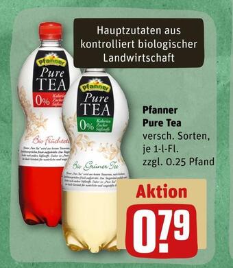 REWE Pfanner pure tea Angebot
