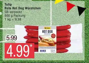 Marktkauf Tulip rote hot dog würstchen Angebot