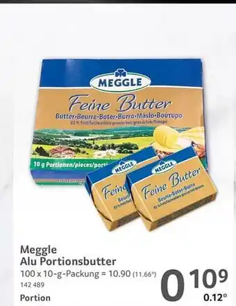 Selgros Meggle alu portionsbutter Angebot