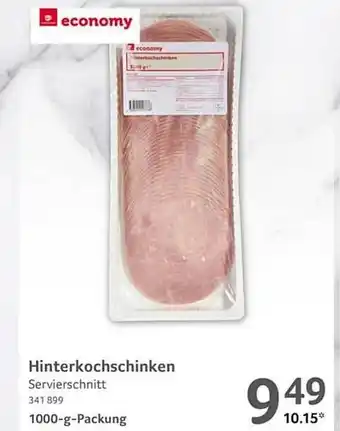 Selgros Economy hinterkochschinken Angebot