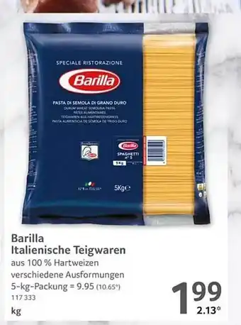 Selgros Barilla italienische teigwaren Angebot