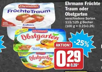 AEZ Ehrmann Früchte Traum oder Obstgarten 115/125g Becher Angebot