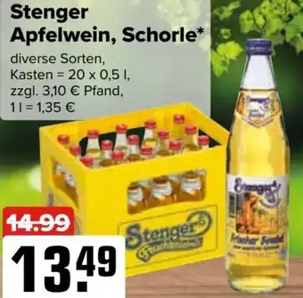 Logo Getränkemarkt Stenger Apfelwein, Schorle 20x0,5 L Angebot