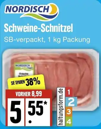 Edeka Frischemarkt Nordisch Schweine Schnitzel 1 kg Packung Angebot