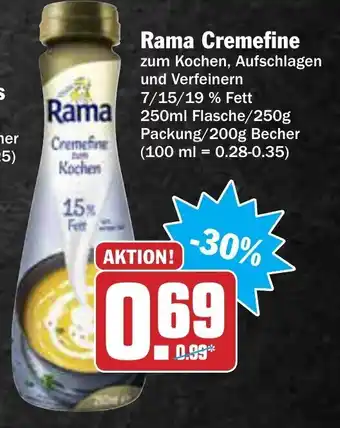 AEZ Rama Cremefine 250ml/250g/200g Becher Angebot