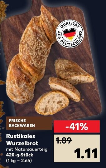 Kaufland Rustikales Wurzelbrot 420 g Stück Angebot