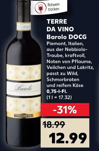 Kaufland Terre Da Vino Barolo DOCG 0,75 L-Fl. Angebot