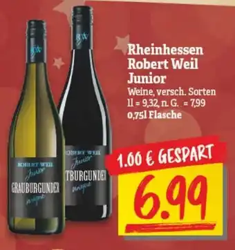 NP Discount Rheinhessen Robert Weil Junior 0,75L Flasche Angebot