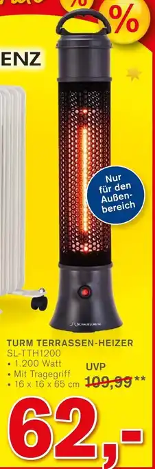 KODi SchaubLorenz Turm Terrassen-Heizer SL-TTH1200 Angebot