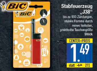 E-Center Bic Stabfeuerzeug,,J38'' Angebot