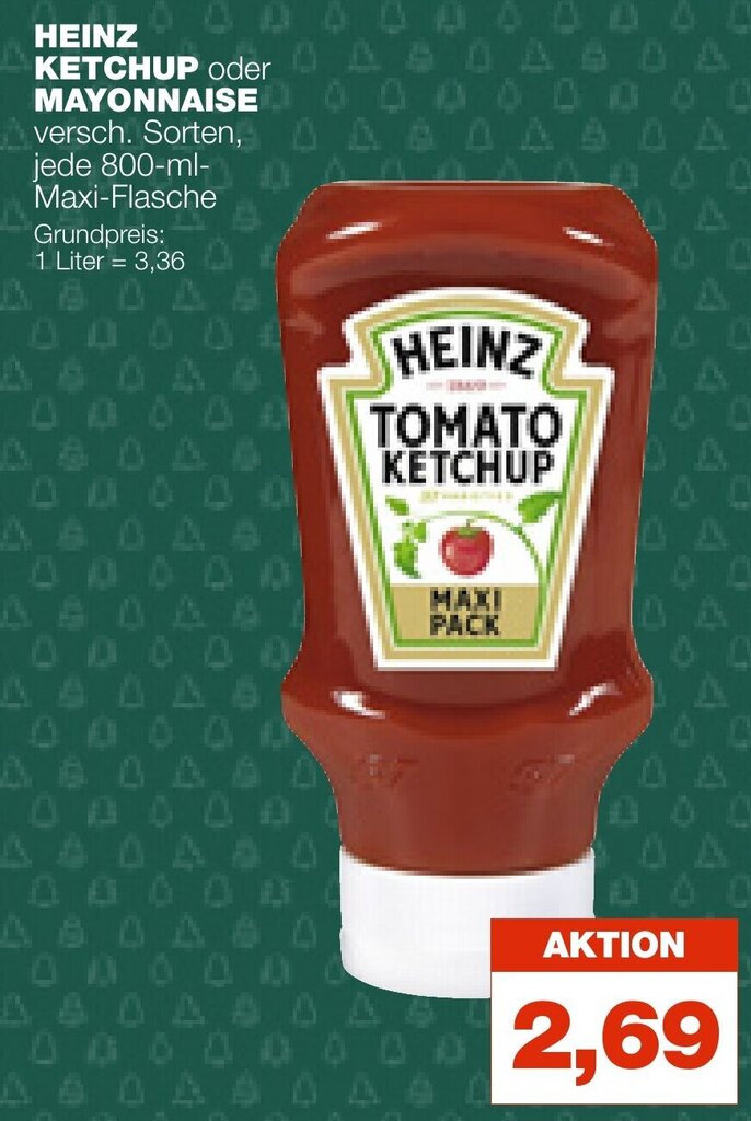 Heinz Ketchup o. Mayonnaise 800ml Angebot bei mein real