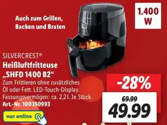 Lidl Silvercrest Heißluftfritteuse SHFD 1400 B2 Angebot