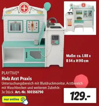 Lidl Playtive Holz Arzt Praxis Angebot