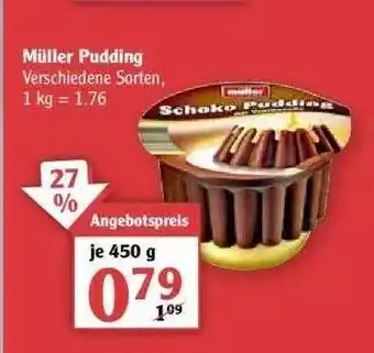 Globus Müller Pudding 450g Angebot