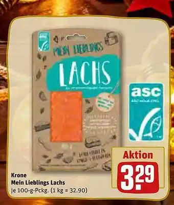 REWE Krone mein lieblings lachs Angebot