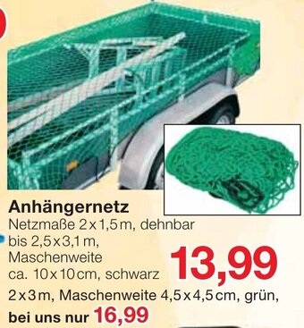 Jawoll Anhängernetz Angebot
