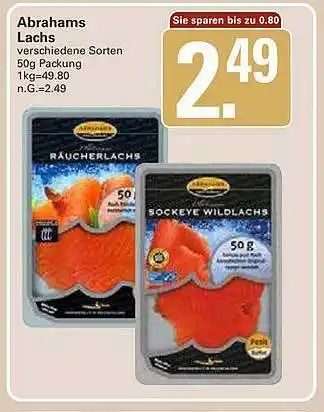 WEZ Abrahams lachs Angebot