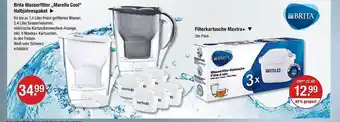 V Markt Brita wasserfilter „marella cool” halbjahrespaket, filterkartusche maxtra + Angebot