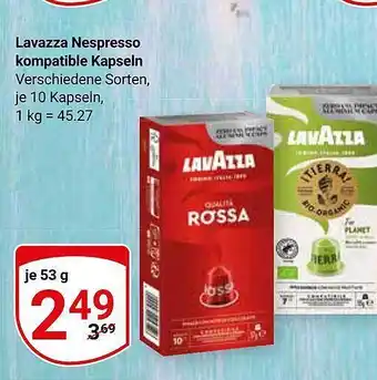 Globus Lavazza nespresso kompatilble kapseln Angebot