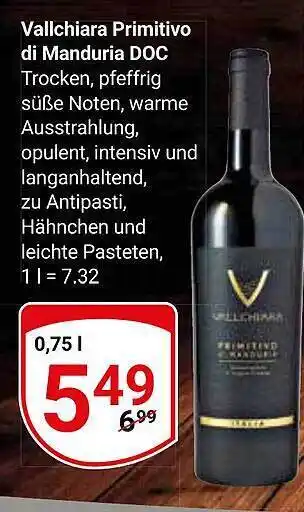 Globus Vallchiara primitivo di manduria doc Angebot