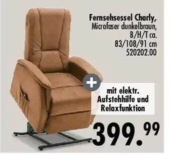 Möbel Boss Fernsehsessel charly Angebot