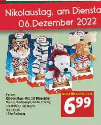 Marktkauf Ferrero kinder-maxi-mix mit plüschtier Angebot