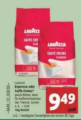 Marktkauf Lavazza espresso oder caffè crema Angebot