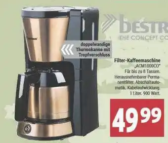 Marktkauf Filter-kaffeemaschine acm1000co Angebot