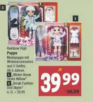 Marktkauf Rainbow high puppe Angebot