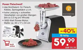 Netto Marken-Discount Power fleischwolf kochwerk Angebot