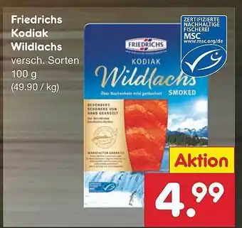 Netto Marken-Discount Friedrichs kodiak wildlachs Angebot