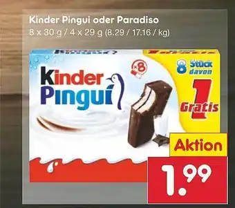 Netto Marken-Discount Kinder pingui oder paradiso Angebot