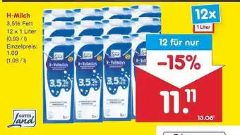 Netto Marken-Discount H-milch gutes land Angebot