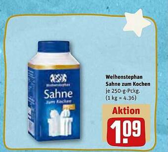 REWE Weihenstephan sahne zum kochen Angebot