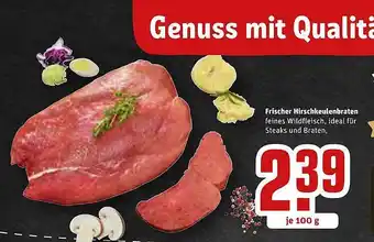 REWE Frischer hirschkeulenbraten Angebot