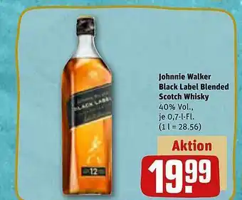 REWE Kaufpark Johnnie walker black label blended scotch whisky Angebot