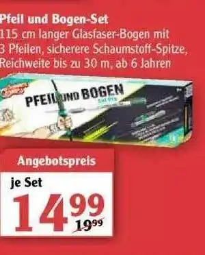 Globus Pfeil Und Bogen-Set Angebot