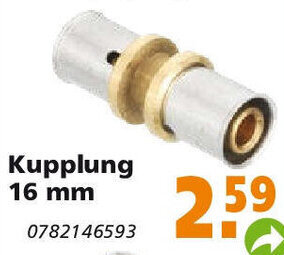Globus Baumarkt Kupplung 16 mm Angebot