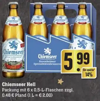 Edeka Neukauf Chiemseer hell 6x0,5 L Flaschen Angebot