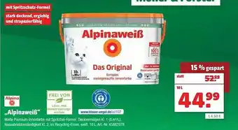 Hagebau Alpina „alpinaweiß” Angebot