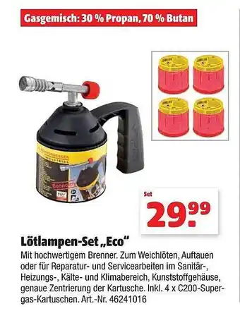 Hagebau Lötlampen-set „eco“ Angebot